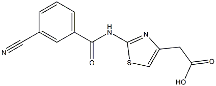 2-{2-[(3-cyanobenzene)amido]-1,3-thiazol-4-yl}acetic acid