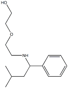 2-{2-[(3-methyl-1-phenylbutyl)amino]ethoxy}ethan-1-ol,,结构式