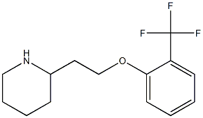2-{2-[2-(trifluoromethyl)phenoxy]ethyl}piperidine Structure