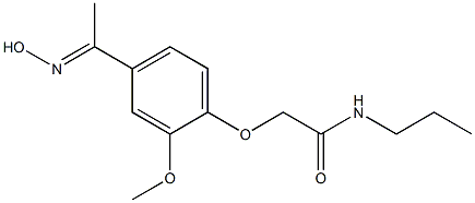  2-{4-[(1E)-N-hydroxyethanimidoyl]-2-methoxyphenoxy}-N-propylacetamide