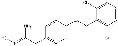 2-{4-[(2,6-dichlorophenyl)methoxy]phenyl}-N'-hydroxyethanimidamide Structure