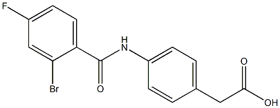  2-{4-[(2-bromo-4-fluorobenzene)amido]phenyl}acetic acid