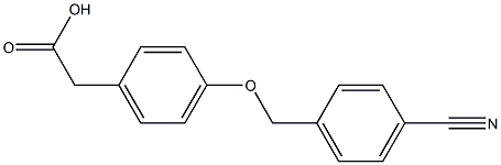 2-{4-[(4-cyanophenyl)methoxy]phenyl}acetic acid Structure