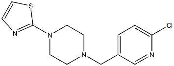2-{4-[(6-chloropyridin-3-yl)methyl]piperazin-1-yl}-1,3-thiazole