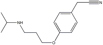  2-{4-[3-(propan-2-ylamino)propoxy]phenyl}acetonitrile