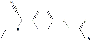 2-{4-[cyano(ethylamino)methyl]phenoxy}acetamide,,结构式