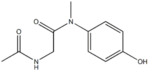 2-acetamido-N-(4-hydroxyphenyl)-N-methylacetamide 结构式