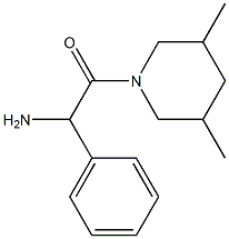 2-amino-1-(3,5-dimethylpiperidin-1-yl)-2-phenylethan-1-one Structure