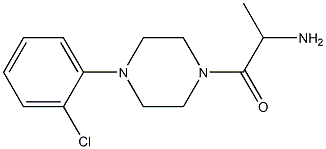 2-amino-1-[4-(2-chlorophenyl)piperazin-1-yl]propan-1-one 结构式