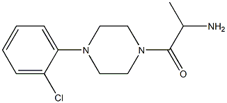 2-amino-1-[4-(2-chlorophenyl)piperazin-1-yl]propan-1-one,,结构式