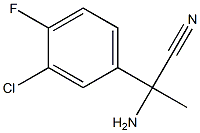 2-amino-2-(3-chloro-4-fluorophenyl)propanenitrile