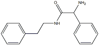 2-amino-2-phenyl-N-(2-phenylethyl)acetamide,,结构式