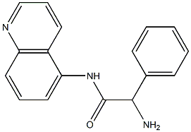 2-amino-2-phenyl-N-quinolin-5-ylacetamide Structure