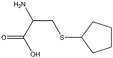 2-amino-3-(cyclopentylthio)propanoic acid Structure