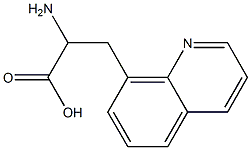 2-amino-3-(quinolin-8-yl)propanoic acid 结构式