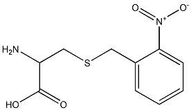 2-amino-3-[(2-nitrobenzyl)thio]propanoic acid 化学構造式
