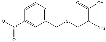 2-amino-3-[(3-nitrobenzyl)thio]propanoic acid 结构式