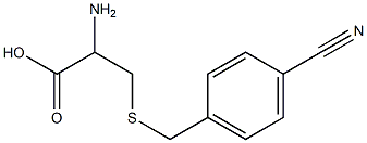 2-amino-3-[(4-cyanobenzyl)thio]propanoic acid Structure