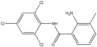 2-amino-3-methyl-N-(2,4,6-trichlorophenyl)benzamide Structure