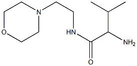 2-amino-3-methyl-N-(2-morpholin-4-ylethyl)butanamide Struktur