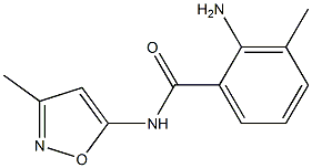 2-amino-3-methyl-N-(3-methyl-1,2-oxazol-5-yl)benzamide 结构式