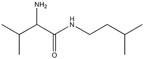 2-amino-3-methyl-N-(3-methylbutyl)butanamide,,结构式