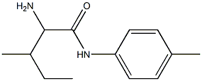 2-amino-3-methyl-N-(4-methylphenyl)pentanamide Structure