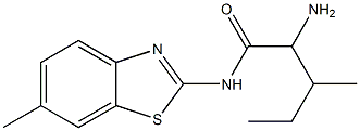 2-amino-3-methyl-N-(6-methyl-1,3-benzothiazol-2-yl)pentanamide|