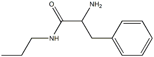 2-amino-3-phenyl-N-propylpropanamide 化学構造式