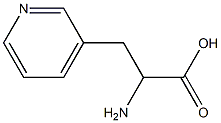 2-amino-3-pyridin-3-ylpropanoic acid 化学構造式