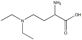 2-amino-4-(diethylamino)butanoic acid Structure