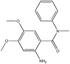 2-amino-4,5-dimethoxy-N-methyl-N-phenylbenzamide Structure