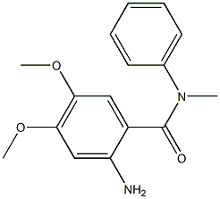 2-amino-4,5-dimethoxy-N-methyl-N-phenylbenzamide 结构式