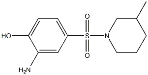 2-amino-4-[(3-methylpiperidine-1-)sulfonyl]phenol