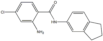 2-amino-4-chloro-N-(2,3-dihydro-1H-inden-5-yl)benzamide Struktur