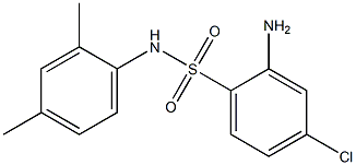 2-amino-4-chloro-N-(2,4-dimethylphenyl)benzene-1-sulfonamide 结构式