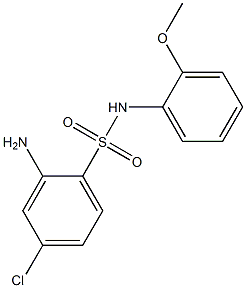 2-amino-4-chloro-N-(2-methoxyphenyl)benzene-1-sulfonamide Structure