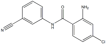 2-amino-4-chloro-N-(3-cyanophenyl)benzamide Structure