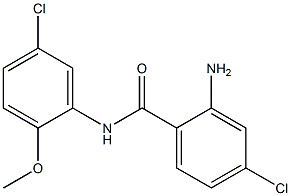 2-amino-4-chloro-N-(5-chloro-2-methoxyphenyl)benzamide,,结构式