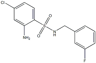 2-amino-4-chloro-N-[(3-fluorophenyl)methyl]benzene-1-sulfonamide