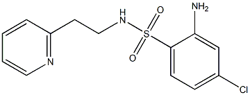 2-amino-4-chloro-N-[2-(pyridin-2-yl)ethyl]benzene-1-sulfonamide,,结构式