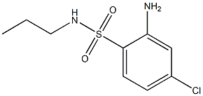 2-amino-4-chloro-N-propylbenzene-1-sulfonamide 化学構造式