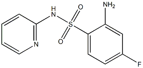 2-amino-4-fluoro-N-(pyridin-2-yl)benzene-1-sulfonamide 化学構造式