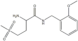 2-amino-4-methanesulfonyl-N-[(2-methoxyphenyl)methyl]butanamide Structure