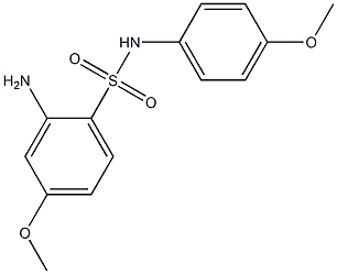 2-amino-4-methoxy-N-(4-methoxyphenyl)benzene-1-sulfonamide Structure
