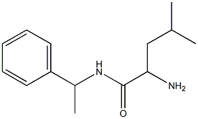 2-amino-4-methyl-N-(1-phenylethyl)pentanamide,,结构式