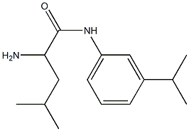 2-amino-4-methyl-N-[3-(propan-2-yl)phenyl]pentanamide Struktur