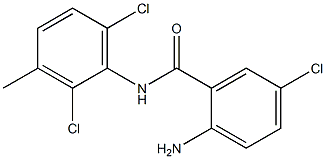 2-amino-5-chloro-N-(2,6-dichloro-3-methylphenyl)benzamide 结构式