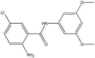 2-amino-5-chloro-N-(3,5-dimethoxyphenyl)benzamide 化学構造式