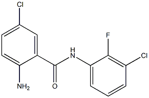 2-amino-5-chloro-N-(3-chloro-2-fluorophenyl)benzamide Struktur